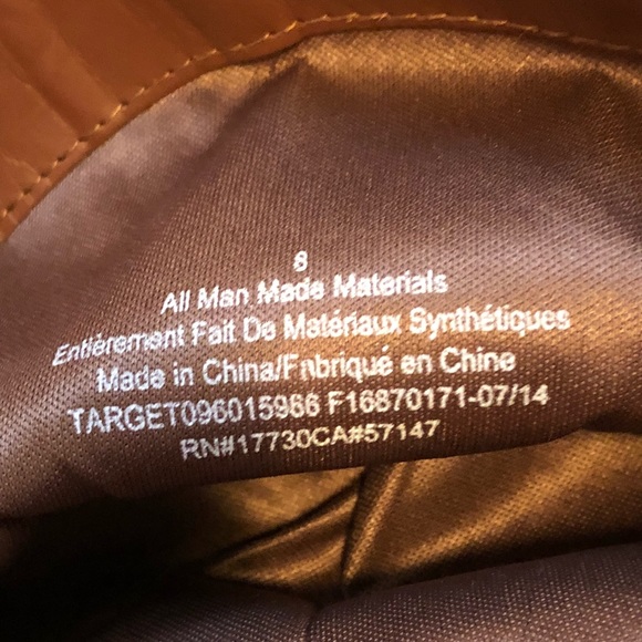 Merona black and brown zip up riding boots. - Picture 6 of 6